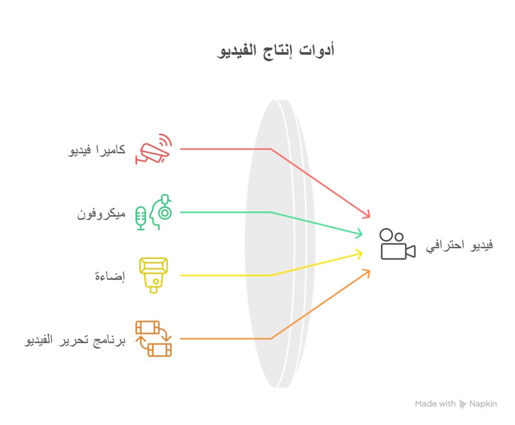المعدات المطلوبة لإنتاج فيديو احترافي